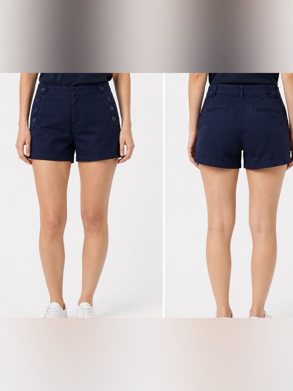 Merona Navy Button-Accent Women’s Shorts